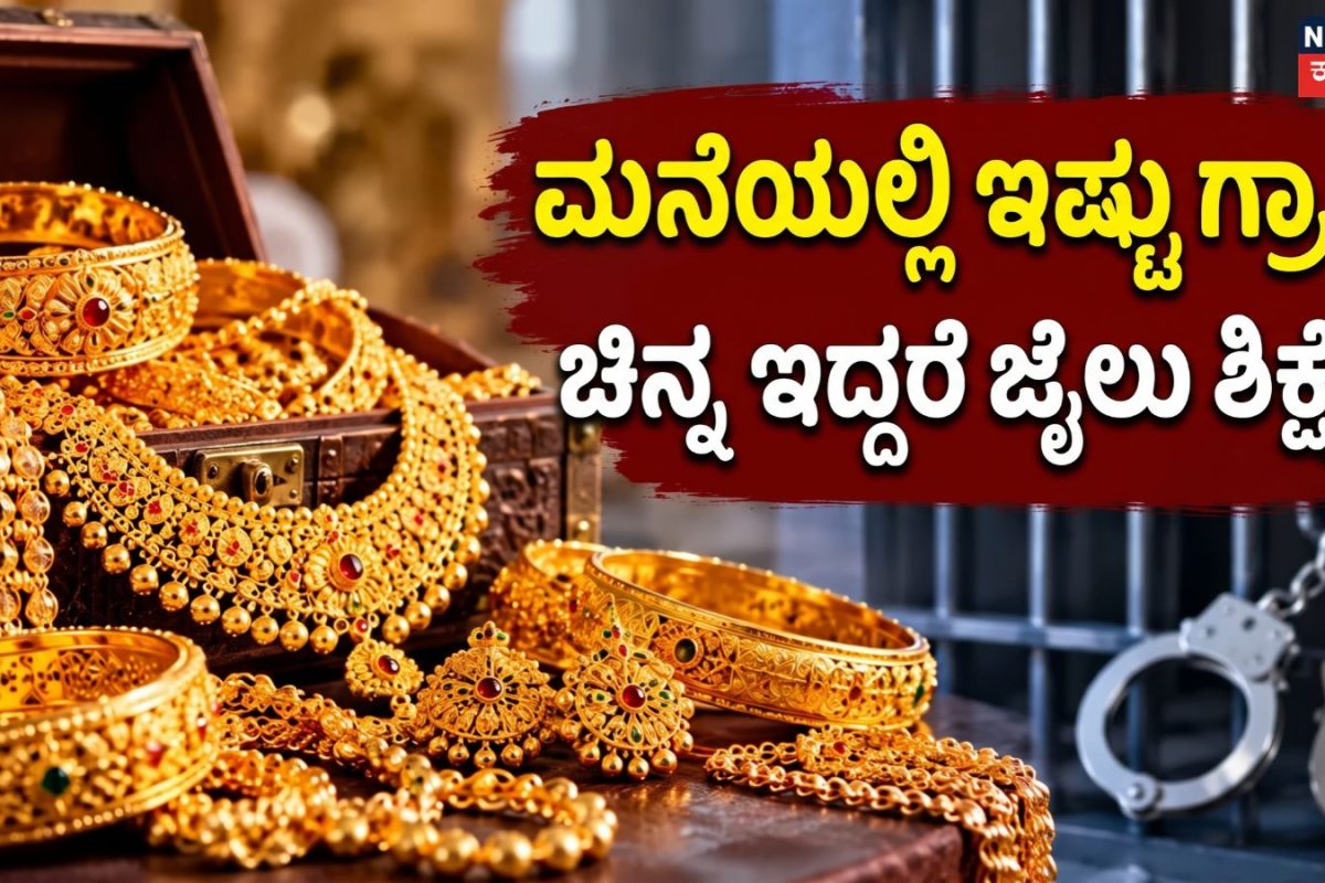 Gold: ಮನೆಯಲ್ಲಿ 250 ಗ್ರಾಂ ಗಿಂತ ಹೆಚ್ಚು ಚಿನ್ನ ಇಟ್ಟುಕೊಂಡರೆ ಜೈಲು ಶಿಕ್ಷೆ? ಕಾನೂನು ಏನು ಹೇಳುತ್ತದೆ?