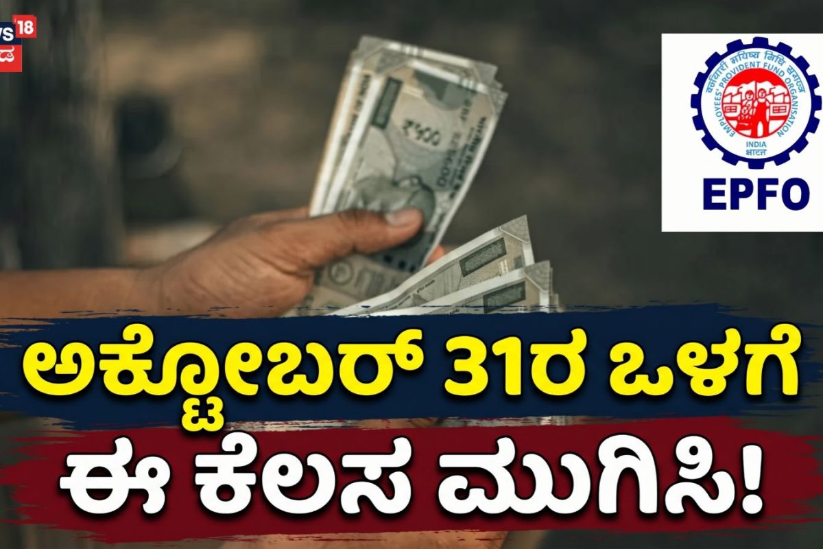 EPF Rules: PF ಹೊಂದಿರುವ ಉದ್ಯೋಗಿಗಳಿಗೆ ಎಚ್ಚರಿಕೆ! ಈ ಕೆಲಸ ಅ.31ರೊಳಗೆ ಪೂರ್ಣಗೊಳಿಸದಿದ್ದರೆ ಸಂಕಷ್ಟ ಫಿಕ್ಸ್​​