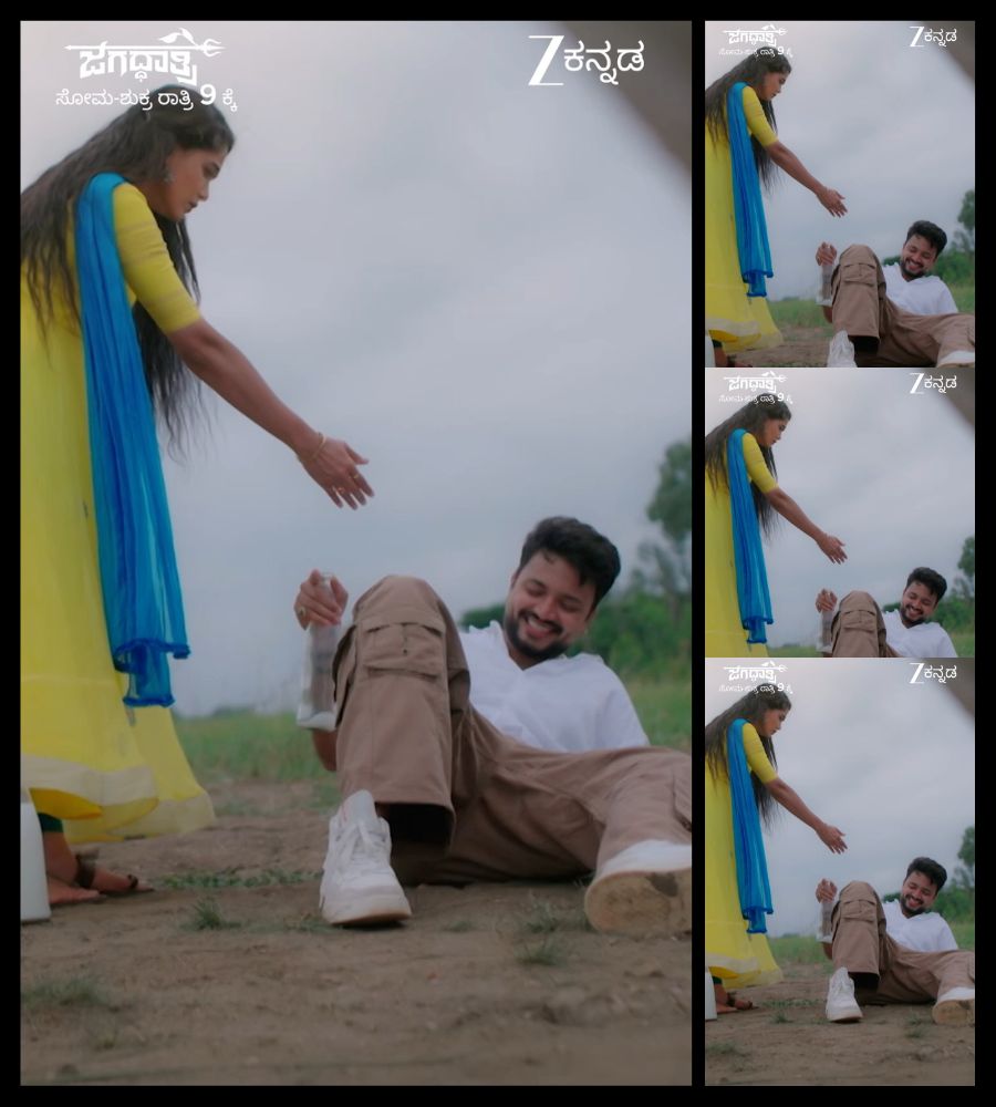 Mokshitha Pai Vijay Suriya Jagaddhatri Kannada serial Mungaru Male Scene Recreate