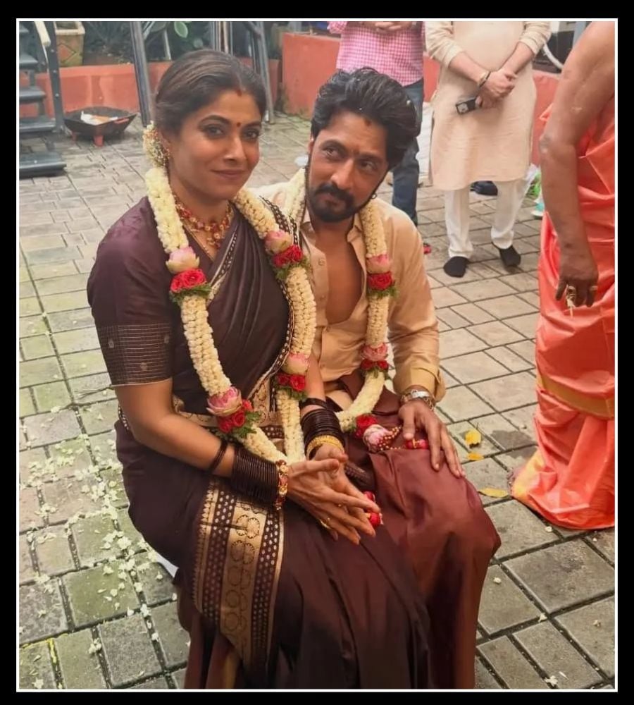 priya sudeepa kichch sudeepa 25th wedding anniversary latest updates