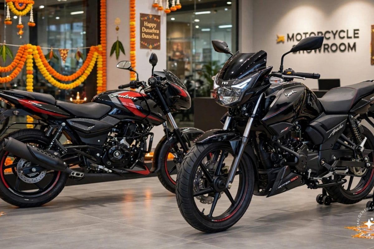 Pulsar 150 vs Apache RTR 160: ಯಾವುದು ಬೆಸ್ಟ್​? ಮೈಲೇಜ್, ಬೆಲೆ, ಮೇಂಟೆನೆನ್ಸ್ ಮತ್ತು ದಸರಾ ಆಫರ್‌ಗಳ ವಿವರ ಇಲ್ಲಿದೆ