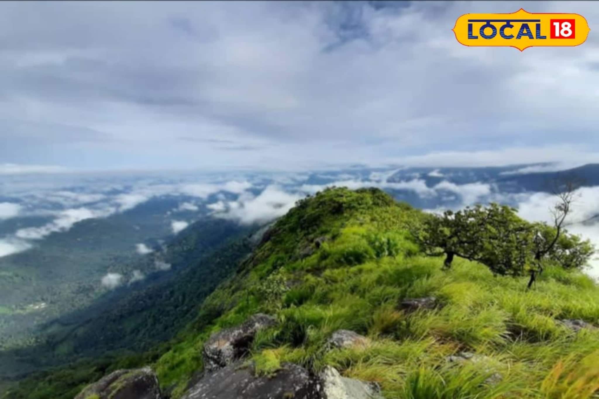 കോടമഞ്ഞുമൂടിയ താഴ്‌വാരം; താഴേക്കുനോക്കിയാൽ നാല് ജില്ലകൾ ;  മുതുകോരമല കോട്ടയം ജില്ലയിലെ ' മീശപ്പുലിമല '