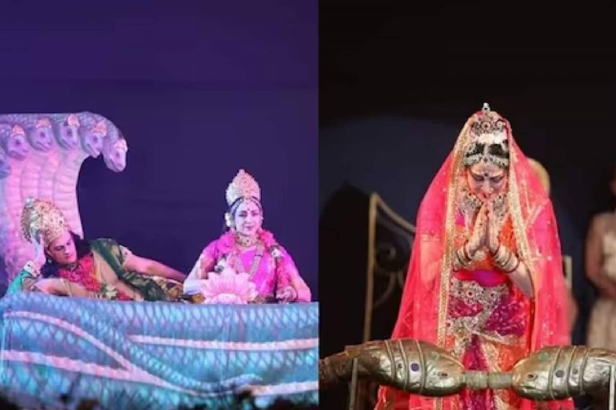 'രാമന്റെ സീതയായി'; ഗുരുവിന്റെ ജന്മദിനത്തിന് അയോധ്യയിൽ രാമായണം അവതരിപ്പിച്ച് ഹേമ മാലിനി