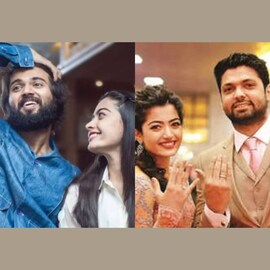 രക്ഷിത്ത് ഷെട്ടിയുമായി മുടങ്ങിയ വിവാഹത്തെപ്പറ്റിയുള്ള ചോദ്യത്തിൽ നിന്നും രശ്‌മിക മന്ദാനയെ രക്ഷപ്പെടുത്തിയ വിജയ് ദേവ