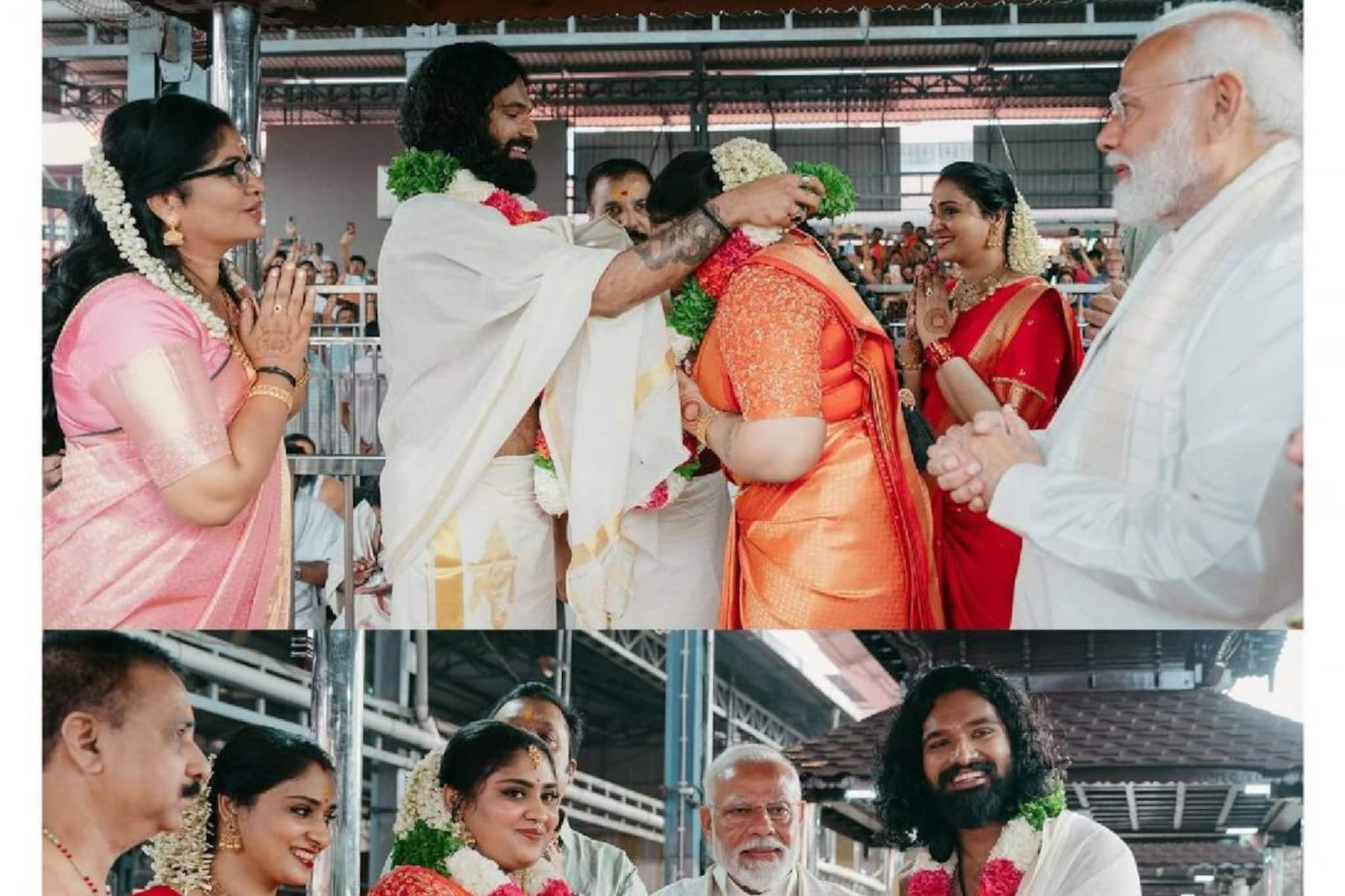 ശ്രേയസിന് ഭാഗ്യയെ കൈപിടിച്ച് നൽകി മോദിജി; വധൂവരന്മാർക്ക് അനുഗ്രഹം തേടി സുരേഷ് ഗോപി