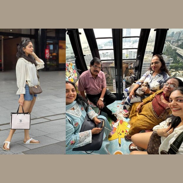 വീണ്ടും ഒരു വിദേശയാത്ര കൂടി നടത്തിയിരിക്കുകയാണ് നടി അഹാന കൃഷ്ണ. സിംഗപ്പൂരിലേക്കാണ് ഇക്കുറി യാത്ര. കൂടെ കുടുംബവുമുണ്ട്. കുടുംബം എന്ന് പറഞ്ഞാൽ, ഇപ്പോഴും അഹാനയുടെ കാണുന്ന അച്ഛനും അമ്മയും സഹോദരിമാരുമല്ല ഇത്തവണ ഒപ്പമുള്ളത്. അമ്മ സിന്ധുവിന്റെ കുടുംബമാണ്. ചിത്രങ്ങൾ അഹാന ഇൻസ്റ്റഗ്രാമിൽ എത്തിച്ചു 