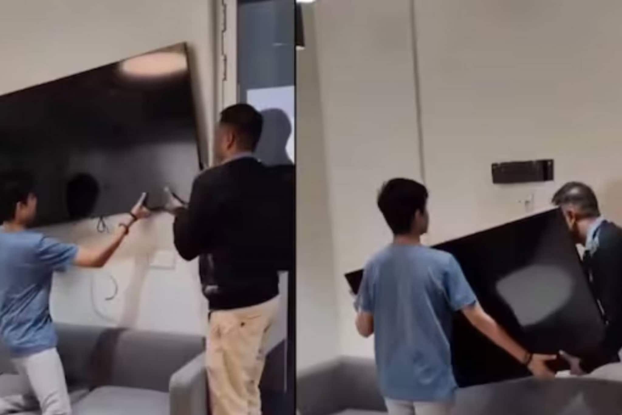 റീഫണ്ട് കിട്ടിയില്ല; ബൈജൂസ് ഓഫീസിലെ ടിവി രക്ഷിതാക്കള്‍ കൊണ്ടുപോയി