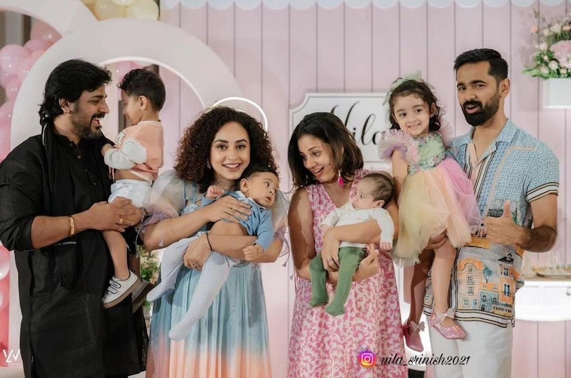  ഇതിനിടെയിൽ പിറന്നാൾ പരിപാടിയിലെ ചിത്രങ്ങളില്‍ പേളിയുടെ രണ്ടാമത്തെ മകൾ നിറ്റാരയുടെയും സഹോദരിയുടെ രണ്ടാമത്തെ മകൻ കയ് ബേബിയുടെയും ചിത്രങ്ങളാണ് വൈറലാകുന്നത്.
