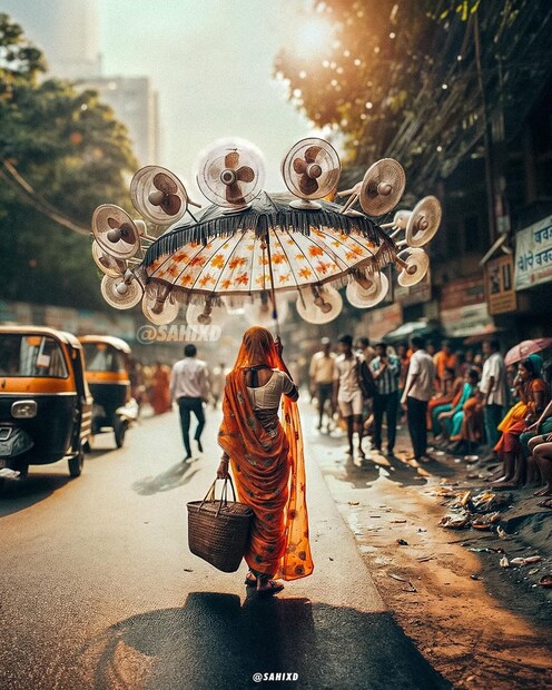  വെള്ളക്കെട്ട് നിറഞ്ഞ തെരുവുകളിലൂടെ ആളുകള്‍ അന്തര്‍വാഹിനി രൂപത്തിലുള്ള വാഹനത്തില്‍ പോകുന്ന ചിത്രങ്ങള്‍ അറോറ സോഷ്യല്‍ മീഡിയയില്‍ പോസ്റ്റ് ചെയ്തിരുന്നു. ''Amphibious Autorickshaws' എന്നാണ് ഈ വാഹനങ്ങള്‍ക്ക് അദ്ദേഹം പേരുകൊടുത്തിരുന്നത്. നിരവധി പേരാണ് അറോറയുടെ ചിത്രങ്ങള്‍ക്ക് കമന്റ് ചെയ്തത്.(Pic credits: Instagram/Sahixd)