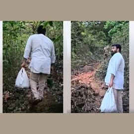 ഒരു കയ്യിൽ സഞ്ചിയും മറുകയ്യിൽ വെള്ളവുമായി നടന്നു നീങ്ങുന്ന മനുഷ്യൻ നമ്മുടെ ലാലേട്ടനാണ്; മോഹൻലാൽ കുടജാദ്രിയിൽ ഒരു കയ്യിൽ സഞ്ചിയും മറുകയ്യിൽ വെള്ളവുമായി നടന്നു നീങ്ങുന്ന മനുഷ്യൻ നമ്മുടെ ലാലേട്ടനാണ്; മോഹൻലാൽ കുടജാദ്രിയിൽ