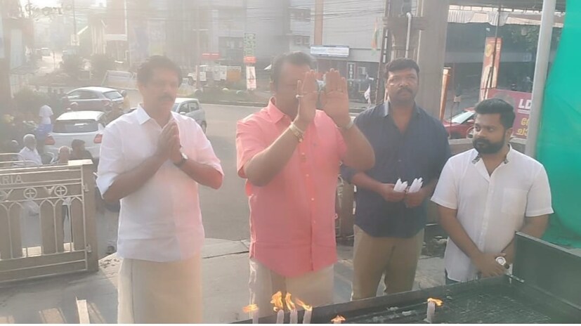  ഇന്ന് രാവിലെ പാലാ കുരിശുപള്ളിയിലെത്തി മാതാവിന് മുന്നിൽ മെഴുകുതിരി തെളിച്ച് പ്രാർത്ഥിച്ചു. തുടർന്ന് പാലാ ബിഷപ്പ് മാർ ജോസഫ് കല്ലറങ്ങാട്ടിനെ സന്ദർശിച്ചു. തുടർന്ന് കാഞ്ഞിപ്പള്ളി ബിഷപ്പ് മാർ ജോസ് പുളിക്കലുമായും കൂടിക്കാഴ്ച നടത്തി.