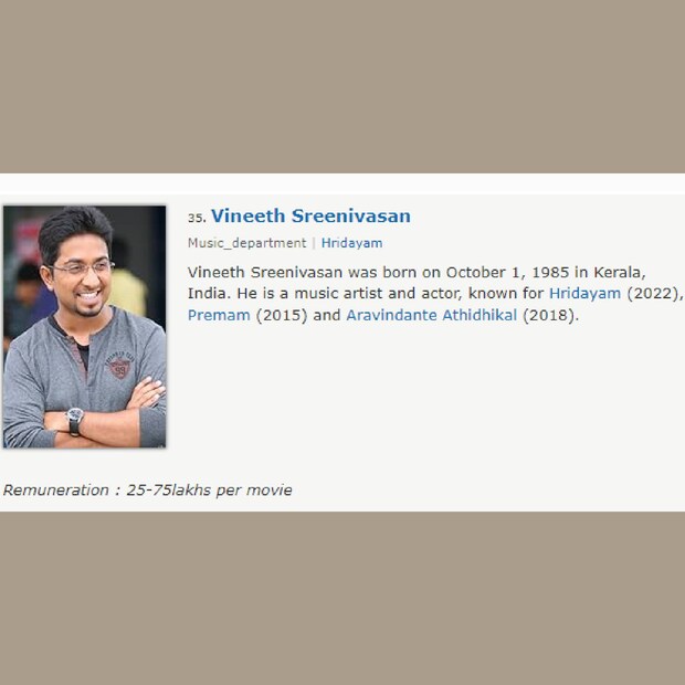 സംവിധായകൻ, ഗായകൻ, നായകൻ തുടങ്ങി എല്ലാ മേഖലകളിലും വിനീത് ശ്രീനിവാസൻ മലയാള സിനിമയിൽ നിറഞ്ഞു നിൽപ്പുണ്ട്. ഇനിയും നൃത്തം ചെയ്യാൻ മാത്രം സാധിച്ചിട്ടില്ല എന്ന് വിനീത് ഒരു അഭിമുഖത്തിൽ പറയുകയുണ്ടായി 