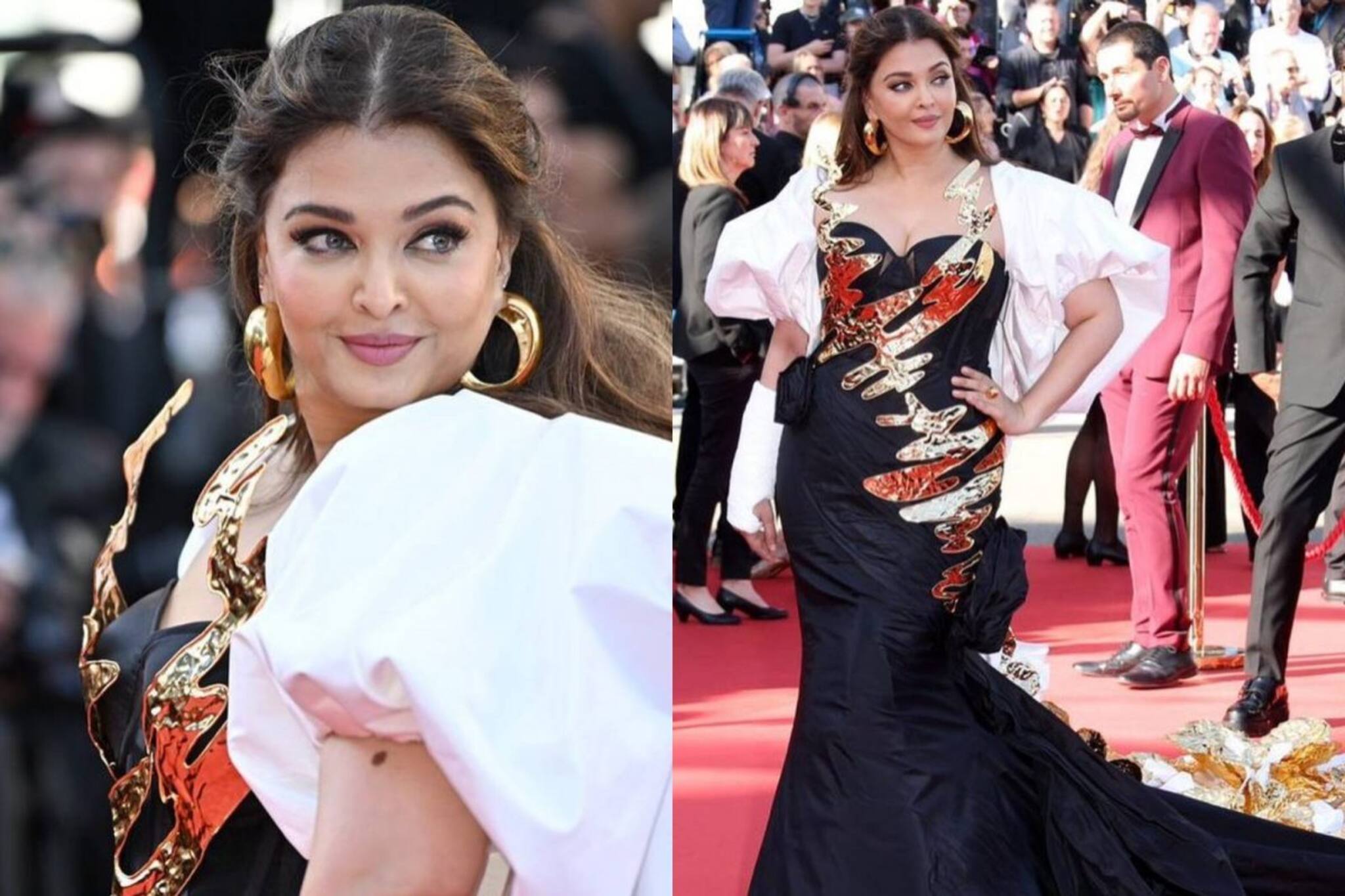 ഐശ്വര്യ റായിയുടെ കയ്യിൽ എന്തുപറ്റി? കാൻ മേളയുടെ റെഡ് കാർപെറ്റിൽ പ്ലാസ്റ്റർ ഇട്ട കയ്യുമായി താരസുന്ദരി