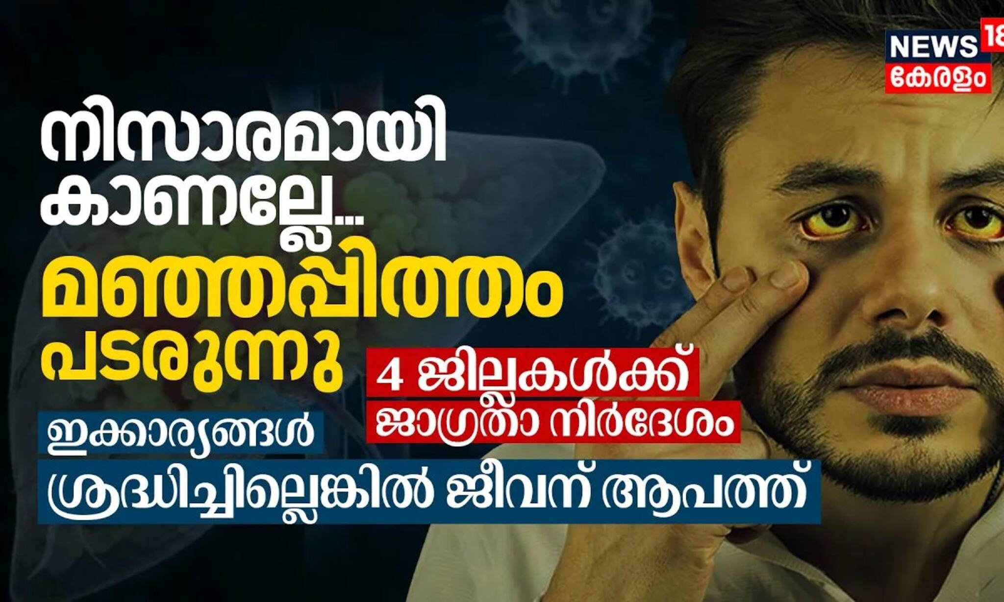 നിസാരമായി കാണല്ലേ, മഞ്ഞപ്പിത്തം പടരുന്നു; ശ്രദ്ധിച്ചില്ലെങ്കിൽ ആപത്ത്