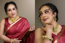Pearle Maaney | 'പരം സുന്ദരി'; ചുവന്ന പട്ടുസാരിയിൽ അതീവസുന്ദരിയായി പേളി മാണി