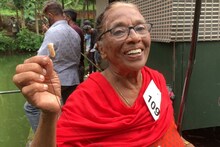 ഇപ്പോൾ കിട്ടിയില്ലേലെന്താ? അടുത്ത തവണ ആകാല്ലോ! ചൂണ്ടയിടൽ മത്സരത്തിൽ താരമായത്  81കാരി മേരിക്കുട്ടിയമ്മ