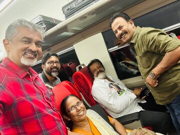 വന്ദേ ഭാരതിൽ സുരേഷ് ​ഗോപിക്കൊപ്പം ശൈലജ ടീച്ചറും; മേജർ രവി പങ്കുവച്ച ചിത്രം വൈറല്‍