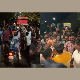 പ്രിയ നായകനെ കാണാൻ ആരാധകർ രാത്രിയിലും വഴിയിൽ; അദ്ദേഹം ഇറങ്ങി വന്നു, അവർക്കിടയിലേക്ക്