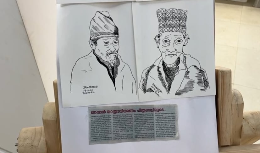  യാത്രാനുഭവങ്ങൾ പുസ്തകമാക്കി മാറ്റി അനുഭവപ്പെടുത്തിയ എഴുത്തുകാർ നമുക്കേറെയുണ്ട്. എന്നാൽ യാത്രയിൽ കണ്ട കാഴ്ചകൾ വരച്ച് രേഖപ്പെടുത്തുന്നവർ അപൂർവ്വമാവും.