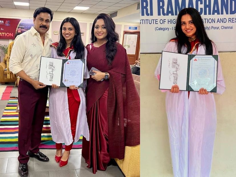 മീനാക്ഷി ദിലീപ് എം.ബി.ബി.എസ്. ബിരുദം സ്വീകരിച്ച ചടങ്ങിലും കാവ്യാ അണിഞ്ഞ സാരി ലക്ഷ്യയുടേതാണ്. ദിലീപും കാവ്യയും മീനാക്ഷി ദിലീപിനൊപ്പം പോസ് ചെയ്യുന്ന ചിത്രം  
