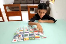 സൈക്കിളിനായി പഠിച്ചു തുടങ്ങിയതാ... നൂറ്റി ഇരുപതോളം രാജ്യങ്ങളുടെ പതാകകൾ പഠിച്ചെടുത്ത ഏഴ് വയസ്സുകാരൻ