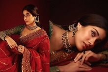 Janhvi Kapoor|ക്ലാസിക് ബ്രൈഡൽ സാരി ലുക്കിൽ ജാൻവി കപൂർ ; ചിത്രങ്ങൾ കാണാം