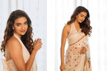 keerthy Suresh |'ഇത് മേനക അല്ലെ'; പനിനീർ പൂവ് പോലെ തിളങ്ങി കീർത്തി