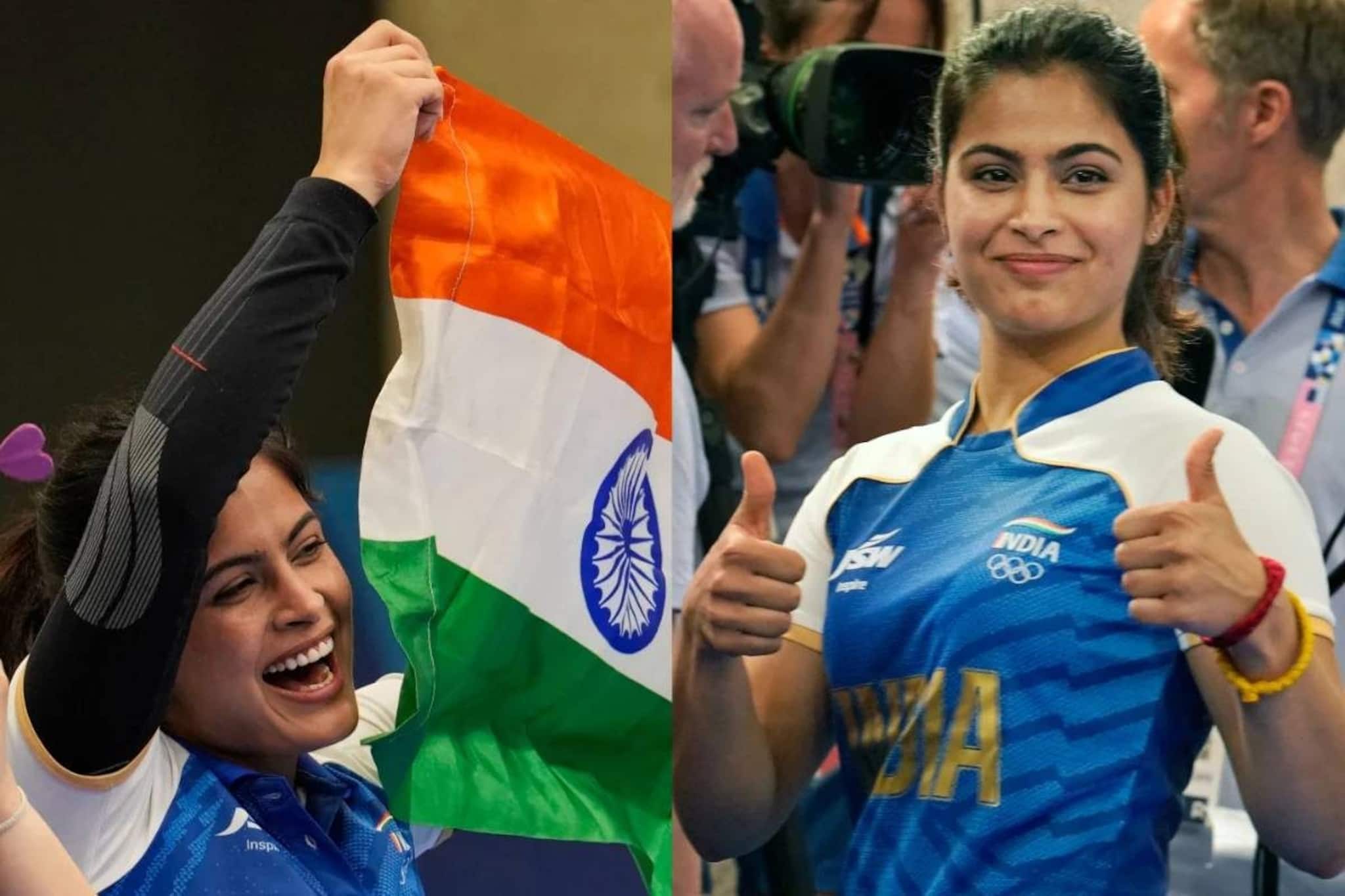 ട്രിപ്പിൾ മെഡലെന്ന ചരിത്ര നേട്ടം നഷ്ടമായത് നേരിയ വ്യത്യാസത്തിൽ; മനു ഭാക്കർ 25 മീറ്റർ പിസ്റ്റളിൽ നാലാമത്