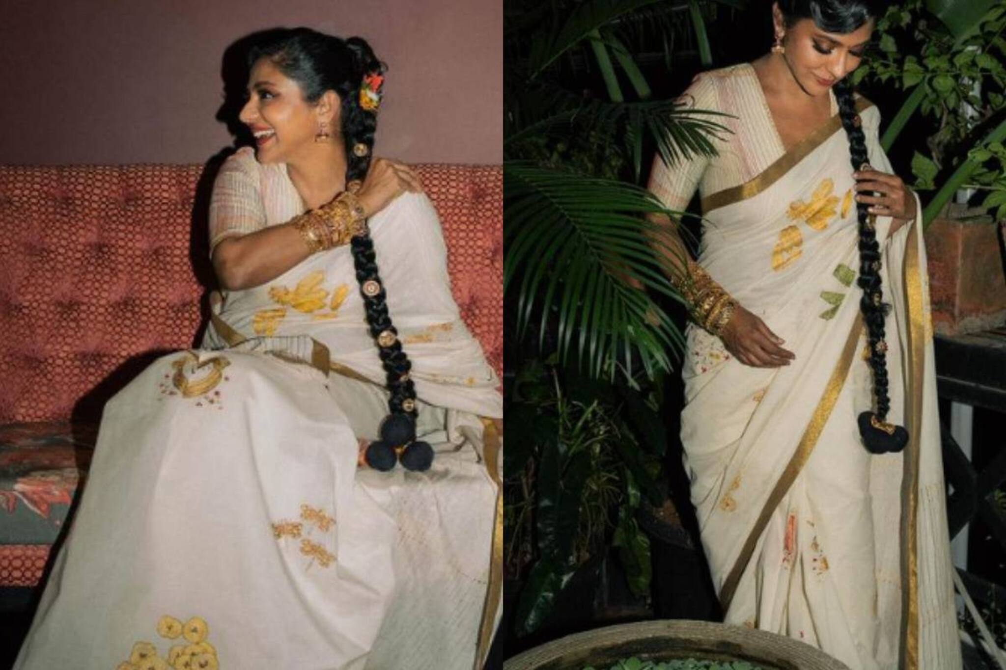 Poornima Indrajith | അടിപൊളി! സാരിയിൽ ഓണസദ്യ വിളമ്പി പൂർണിമ ഇന്ദ്രജിത്ത്