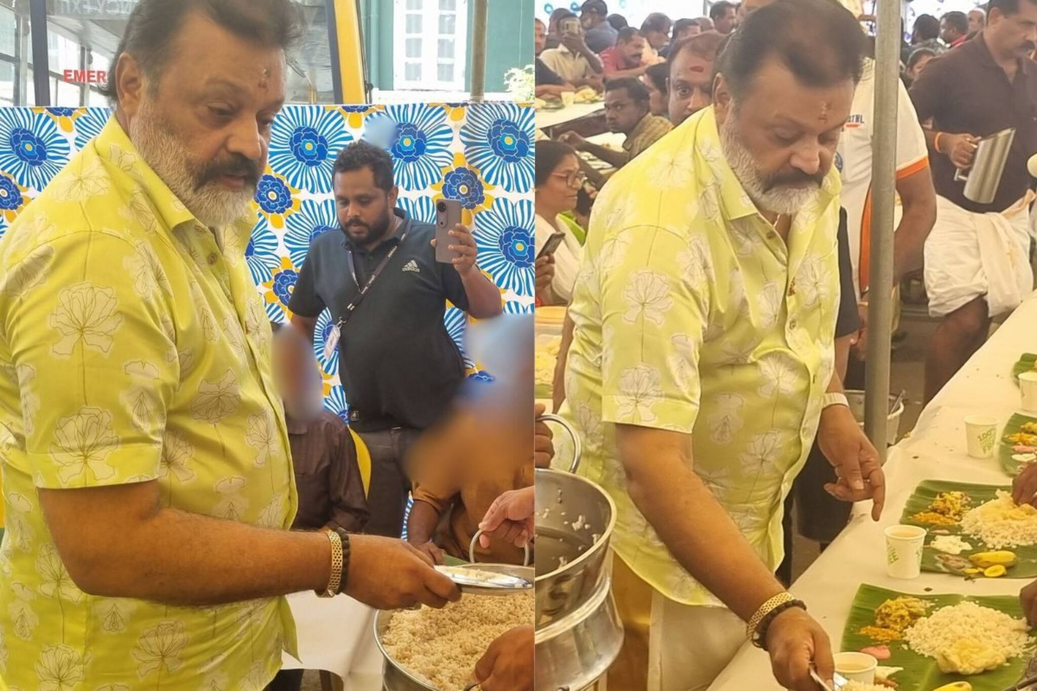 സുരേഷ് ഗോപിയുടെ ഓണം രോഗികൾക്കൊപ്പം; തിരുവനന്തപുരം മെഡിക്കൽ കോളേജിൽ  സേവാഭാരതി സദ്യയൊരുക്കി