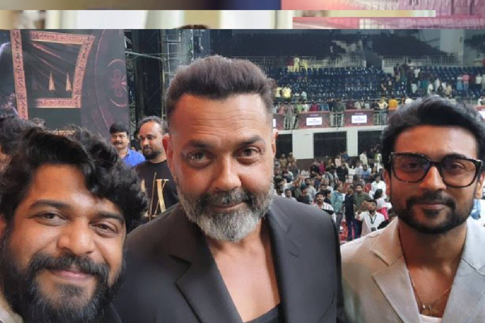 രണ്ട് ദിവസം മുമ്പ് 'കങ്കുവ'യുടെ ഓ‍ഡിയോ ലോഞ്ചിൽ ചിരിച്ച് നിൽക്കുന്ന നിഷാദ്; വിശ്വസിക്കാനാകാതെ സിനിമാ ലോകം