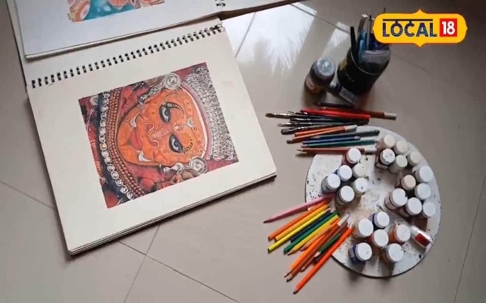 കുഞ്ഞിനെ ലാളിക്കുന്നഅമ്മ ഭഗവതി, സ്നേഹയുടെ രചന 