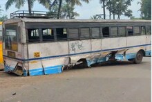 കൊട്ടാരക്കരയിൽ കാറിടിച്ച് KSRTC ബസിന്റെ നാലുടയറും ആക്സിലും ഊരിത്തെറിച്ചു; ചിത്രങ്ങൾ