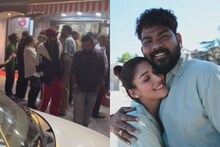 Nayanthara | സാധാരണ ഹോട്ടലിനു മുന്നിൽ അരമണിക്കൂർ നയൻ‌താരയും വിഗ്നേഷ് ശിവനും ക്യൂ നിന്നു; വേറിട്ട ആഘോഷം