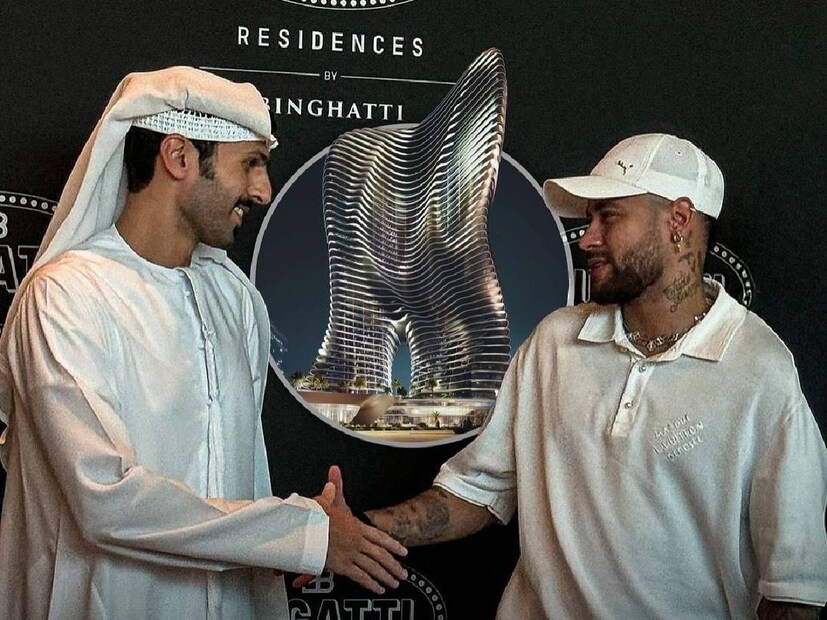  ബ്രസീലിയന്‍ ഫുട്ബോളര്‍ നെയ്മര്‍ ദുബായ് ബിസിനസ് ബേയില്‍ ആഡംബര അപാര്‍ട്മെന്റ് സ്വന്തമാക്കി. ബുഗാട്ടി റെസിഡന്‍സില്‍ 20 കോടി ദിര്‍ഹം വിലയുള്ള പെന്റ് ഹൗസാണ് സ്വന്തമാക്കിയത്. ബിന്‍ഹാട്ടി രൂപ കല്‍പ്പന ചെയ്തതാണ് ബുഗാട്ടി റെസിഡന്‍സസ്. ഏറ്റവും ഉയര്‍ന്ന ആസ്തിയുള്ള വ്യക്തികളെ പരിപാലിക്കുന്ന സൗകര്യങ്ങള്‍ ഇവിടെ ഉണ്ടാകും.