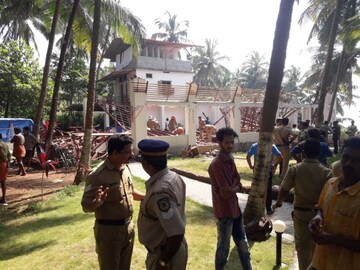 റിസോർട്ട് തകർന്ന് 40 പൊലീസുകാർക്ക് പരിക്ക്- ചിത്രങ്ങൾ