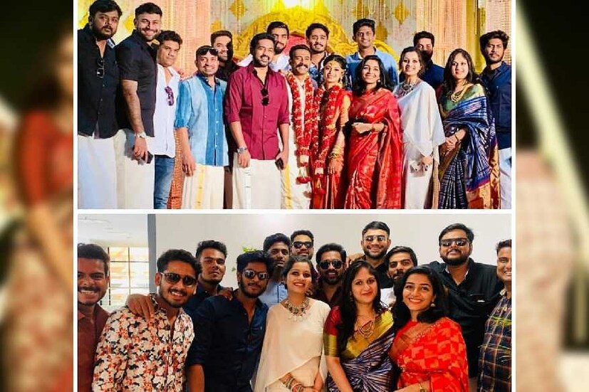  യുവ ചലച്ചിത്ര താരങ്ങൾക്കൊപ്പം നവ ദമ്പതികൾ