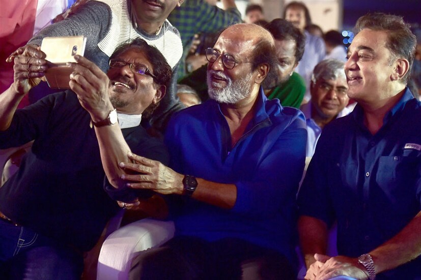  രജനികാന്തും കമൽഹാസനും സംവിധായകൻ ഭാരതിരാജയ്ക്കൊപ്പം