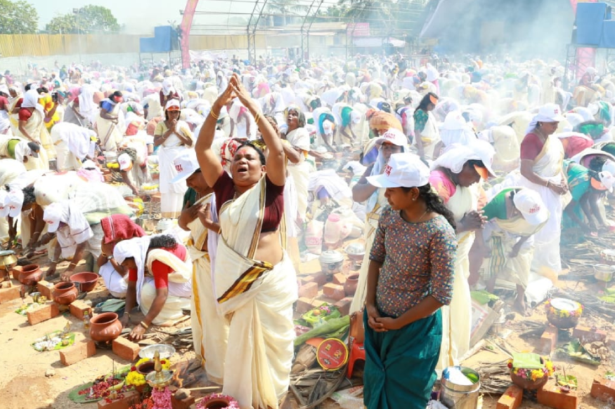 തലസ്ഥാന നഗരിയ്ക്ക് പൊങ്കാലയുടെ പുണ്യം; അര്‍പ്പണത്തിനെത്തിയത് ഭക്ത ലക്ഷങ്ങള്‍