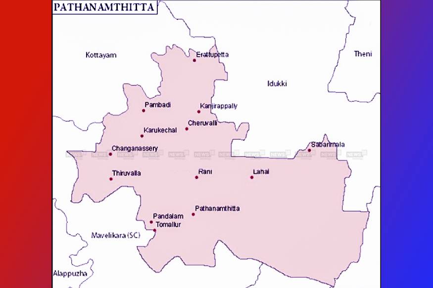 Pathanamthitta Map New 