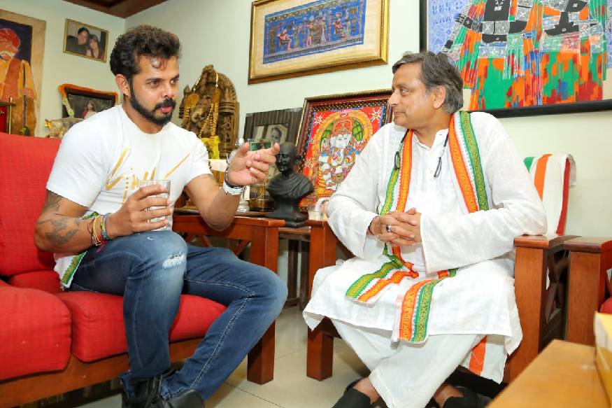 ബി.സി.സി.ഐ.യിലും തരൂർ ശ്രീശാന്തിന്റെ പ്രതിസന്ധിയും, വിലക്കും ഉയർത്തിക്കാട്ടി 