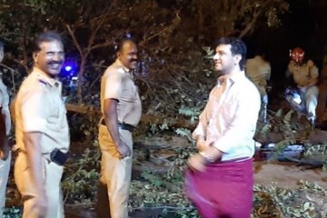 'പിഷാരടിയുടെ വഴി മുടക്കി പികെ രാംദാസ്' സഹായത്തിനെത്തിയത് പൊലീസും ഫയര്‍ഫോഴ്‌സും