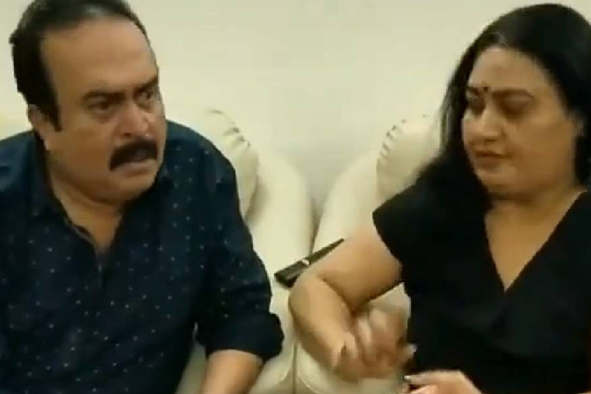 ടി.വി. കളർ വേണം, പത്തിരുപതടി  നീളവും വേണം; ടിക്ടോക്കിൽ താരമായി ബിന്ദു പണിക്കരും സായ് കുമാറും