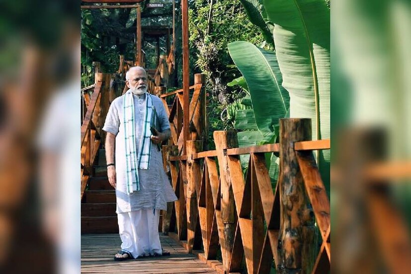  എന്നാൽ ഇതിനു മുൻപും മുണ്ട് ചുറ്റിയുള്ള ലുക്കിൽ മോദി ചിത്രങ്ങൾ വൈറൽ ആയിരുന്നു