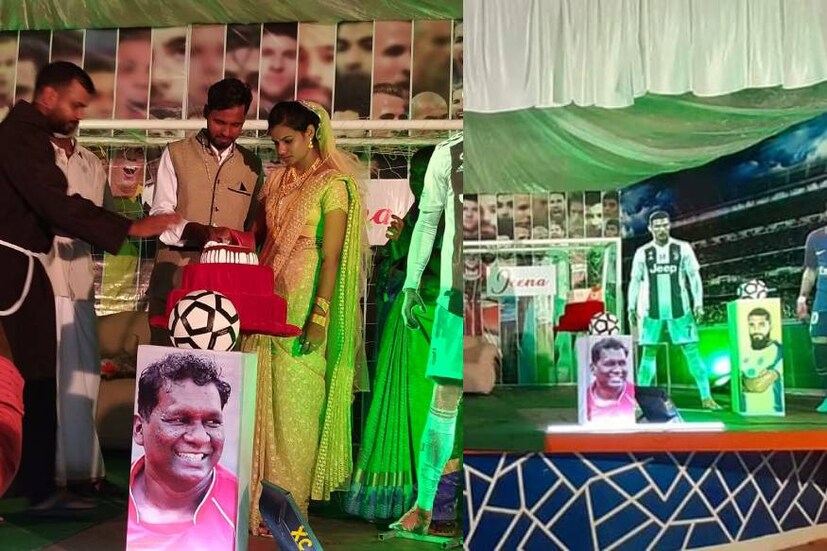  അർജന്റീനിയൻ സൂപ്പർ താരം ലയണല്‍ മെസിയുടെ ജന്മദിനത്തില്‍ ആശംസ നേരാന്‍ മത്സരിക്കുകയായിരുന്നു ആരാധകര്‍. സോഷ്യല്‍ മീഡിയ ഈ ജന്‍മദിനം ഏറ്റെടുക്കുകയും ചെയ്തു. സ്വന്തം വിവാഹവേദി മെസി മയമാക്കിയാണ് ആലപ്പുഴ സ്വദേശിയായ യുവാവ് പ്രിയ താരത്തോടുള്ള ഇഷ്ടം പ്രകടിപ്പിച്ചത്.