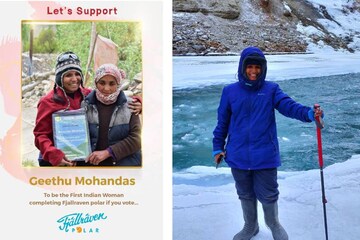 തണുത്തുറഞ്ഞ ആർട്ടിക് സർക്കിളിൽ സാഹസിക യാത്രയ്ക്കൊരുങ്ങി മലയാളി പെൺകുട്ടി