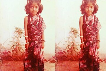 ഫോട്ടോ: അച്ഛൻ, സ്റ്റൈലിംഗ്: അമ്മ; സാരി ചുറ്റിയ സുന്ദരി കുട്ടി ഇന്ന് നടിയും ഫാഷൻ ഡിസൈനറും