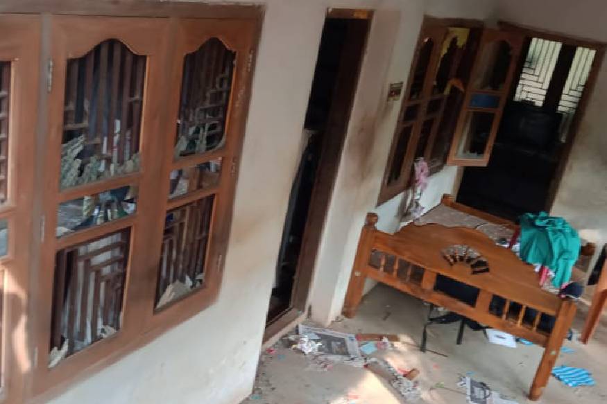 നാദാപുരത്ത് ബിജെപി പ്രവര്‍ത്തകന്റെ വീടിന് നേരെ ബോംബേറ്