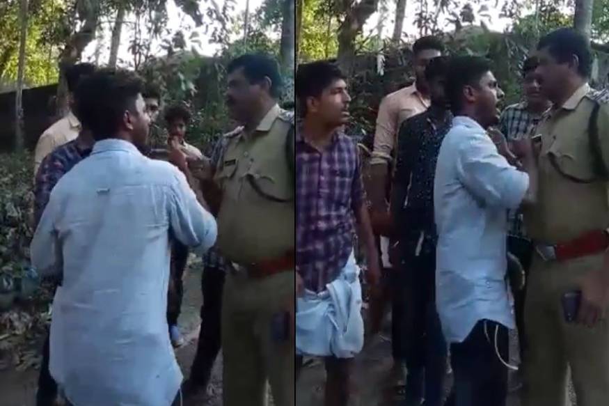 താൻ തന്റെ പണി നോക്കിപ്പോടോ ഇങ്ങോട്ട് കളിക്കേണ്ട: എസ്എഫ്ഐ നേതാവ് പൊലീസിനോട്