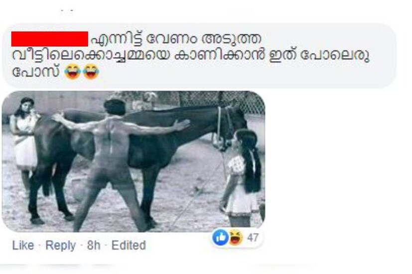  പിഷാരടിയുടെ പോസ്റ്റിലെ കമന്റ്